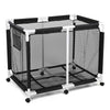 Yescom Stable PVC Pool Toy Storage Bin Mesh Rolling Cart