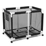 Yescom Stable PVC Pool Toy Storage Bin Mesh Rolling Cart, 214 Gal Black Image