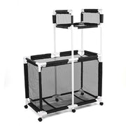 Yescom Stable PVC Pool Toy Storage Bin Mesh Rolling Cart, 186 Gal+2nd Tier Image