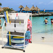 Yescom Pool Towel Rack Hot Tub PVC Drying Rack Image