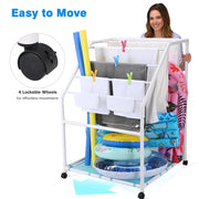 Yescom Pool Towel Rack Hot Tub PVC Drying Rack Image