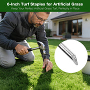 Yescom Galvanized Landscape Staples 6" U-Shaped Artificial Turf Pins Image