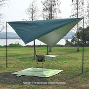 tarp pole Yescom 8.5ft Telescopic Tarp Poles with Bag Heavy Duty Aluminum