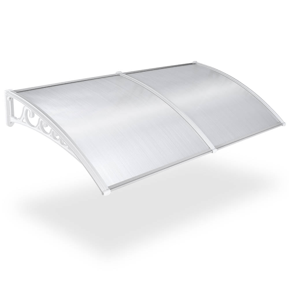 Yescom Door & Window Poly Awning Canopy 80"x40", Clear White Image