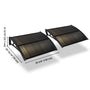 Yescom 2-Pack Door & Window Poly Awning Canopy 40"x40",  Brown Black(Spliced) Image