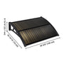 Yescom Door & Window Poly Awning Canopy 40"x40", Brown Black(Spliced) Image