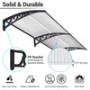 Yescom Door & Window Poly Awning Canopy 80"x40"