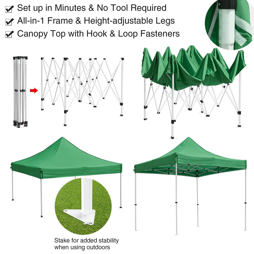 Yescom 10x10 ft Pop Up Canopy Comml. Instant Tent CPAI-84 Image