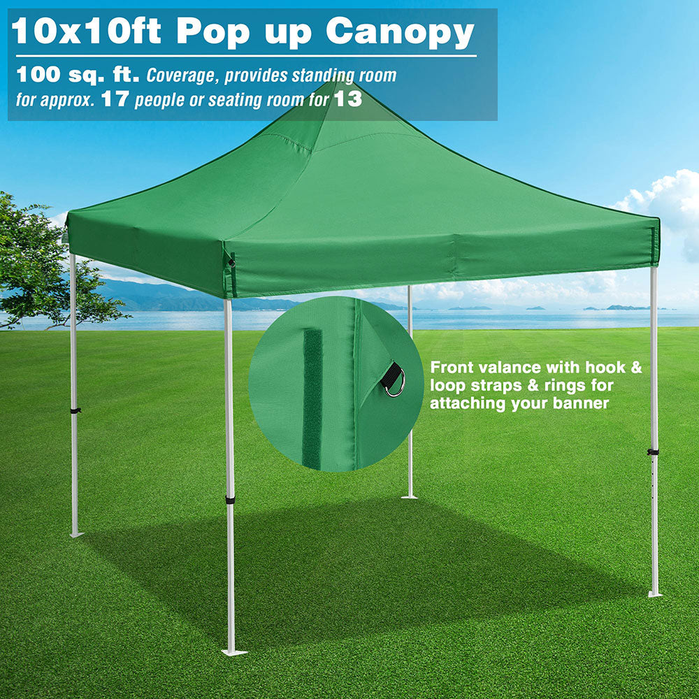 Yescom 10x10 ft Pop Up Canopy Comml. Instant Tent CPAI-84 Image