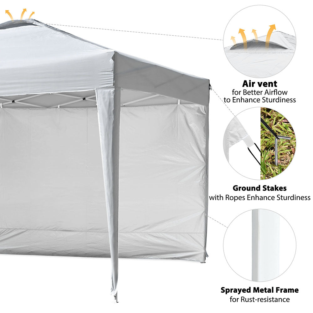 Yescom Ez Pop Up Canopy Tent 10'x10' Waterproof Shelter Image