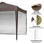 Yescom 10x10 Pop Up Canopy Tent with Weight Bags Air Vent Image