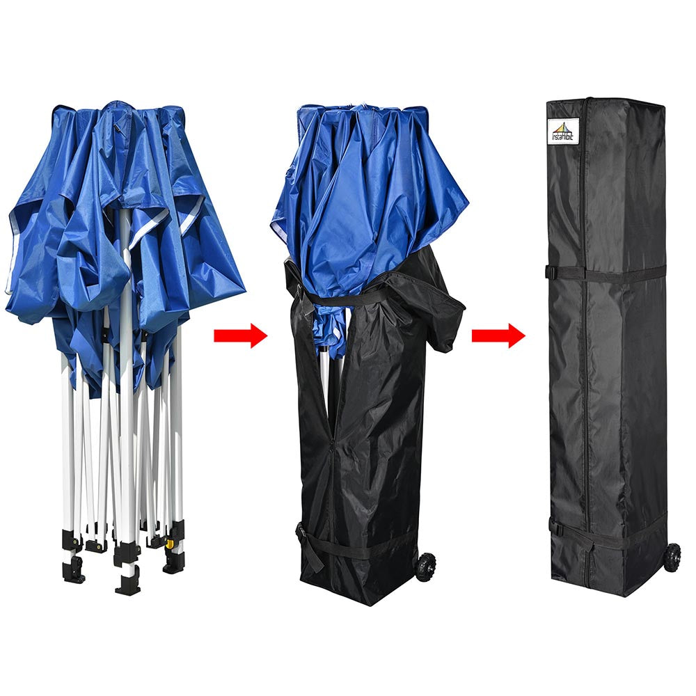 InstaHibit Canopy Storage Bag w/ Wheels 12x11x63" for 10x10