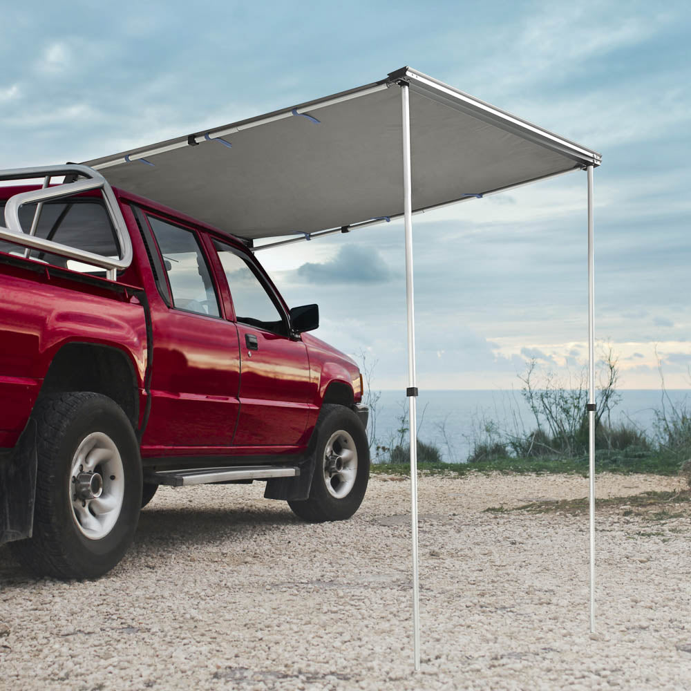 Yescom Car Awning 4' 7" x 6' 7" Vehicle Rooftop Side Tent Shade, Gray Image