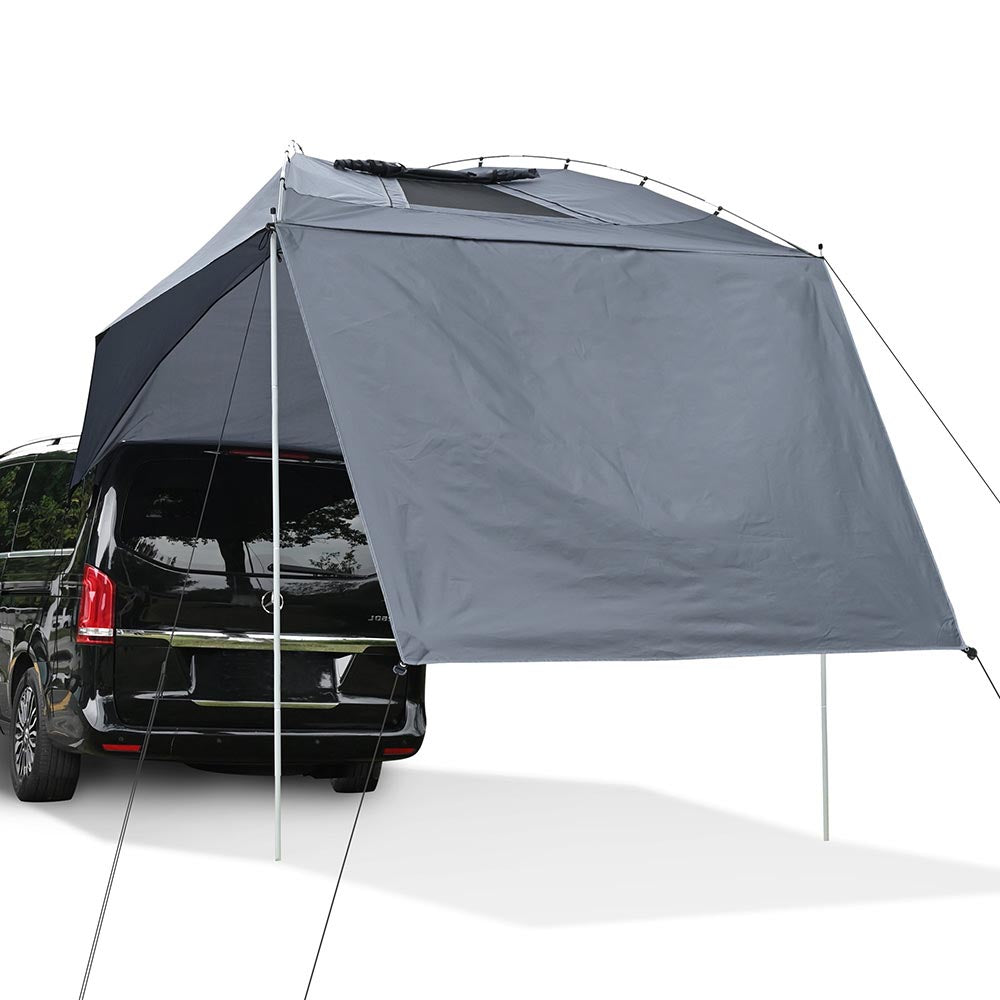 car tent side Yescom Car Awning Sun Shelter with Side for SUV Camper Trailer Beach