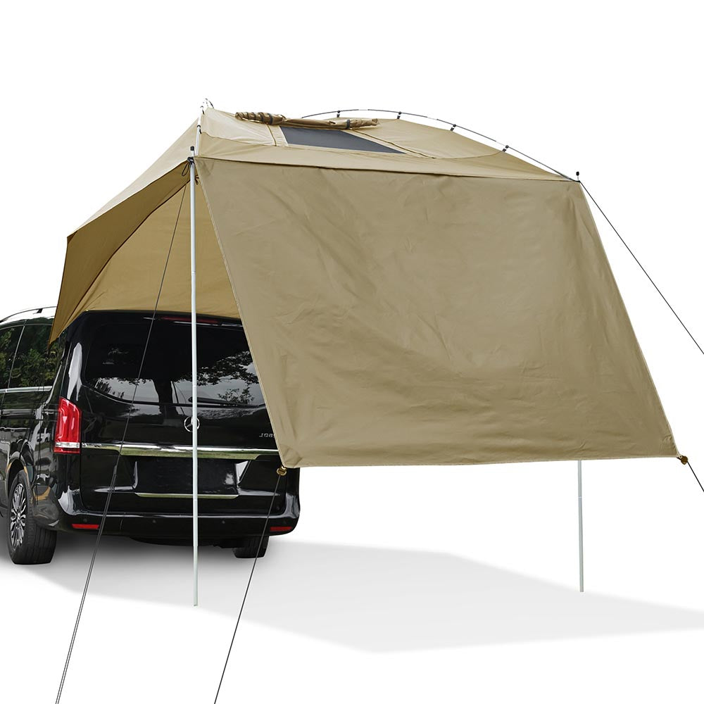 Yescom Car Awning Sun Shelter with Side for SUV Camper Trailer Beach, Brown Image