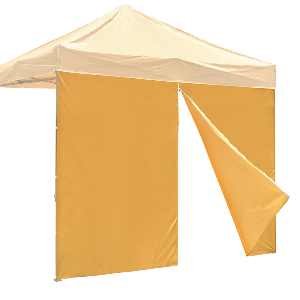 Yescom Canopy Tent Wall with Zip 1080D 9.6x6.7ft 1pc, Mineral Yellow Image