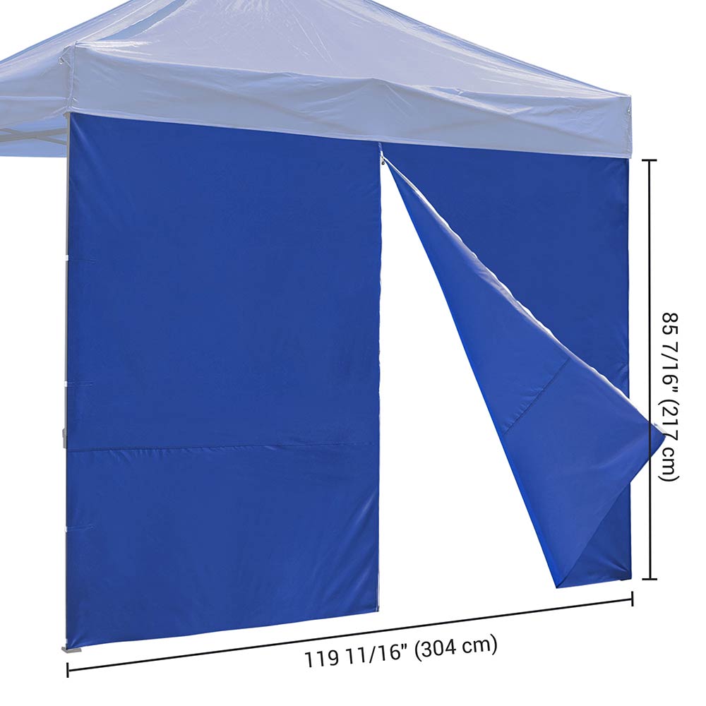 Yescom Canopy Tent Wall with Zip 1080D 10x7ft 1pc, Blue Image