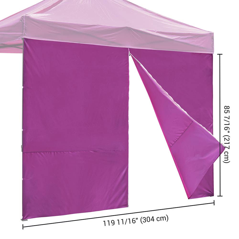 Yescom Canopy Tent Wall with Zip 1080D 10x7ft 1pc, Vivid Viola Image