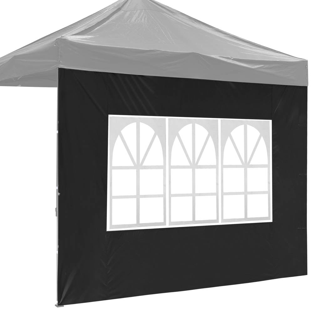 Yescom Canopy Tent Wall with Windows 1080D 9.6x6.7ft 1pc, Black Image