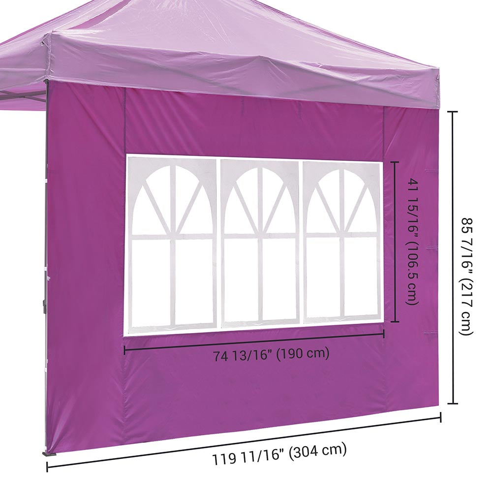 Yescom Canopy Tent Wall with Windows 1080D 10x7ft 1pc, Vivid Viola Image
