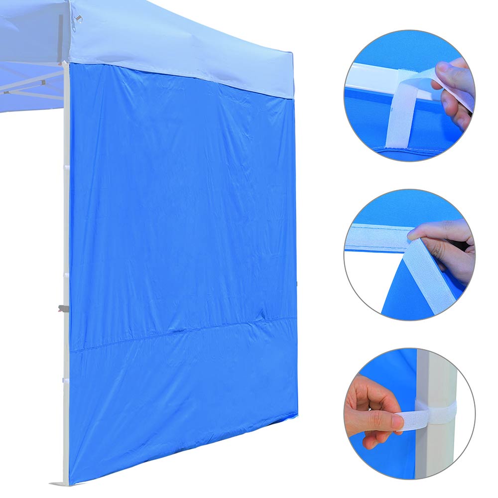 Yescom Canopy Tent Wall 10x7ft UV50+ CPAI-84, Blue Image