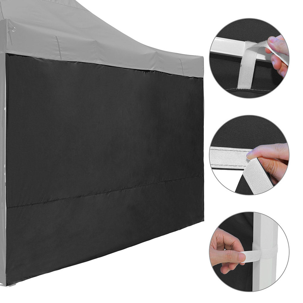Yescom Canopy Tent Wall 15x7ft UV50+ CPAI-84, Black Image
