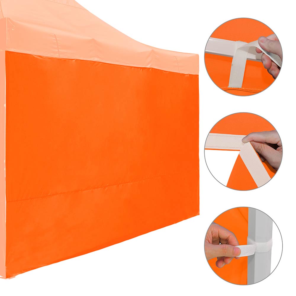 Yescom Canopy Tent Wall 15x7ft UV50+ CPAI-84, Orange Image