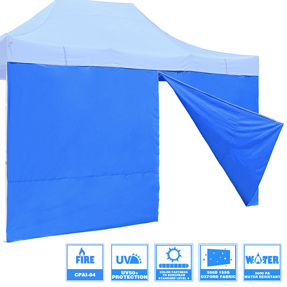 Yescom Canopy Tent Wall with Zip 15x7ft UV50+ CPAI-84 Image