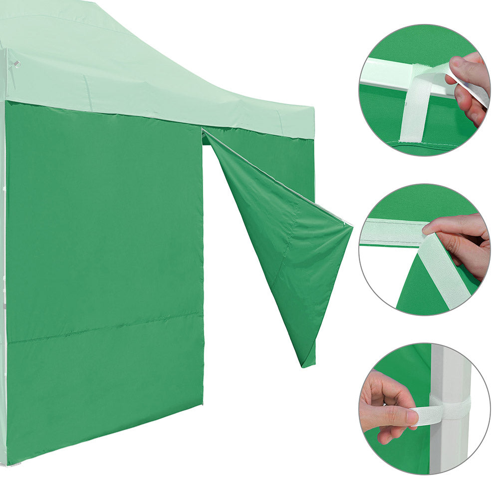 Yescom Canopy Tent Wall with Zip 15x7ft UV50+ CPAI-84, Green Image