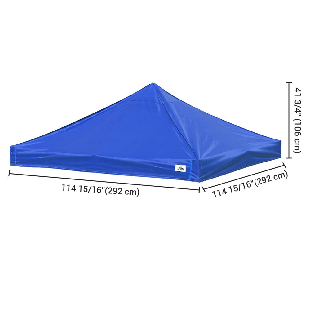 Yescom 10x10 Ez Pop Up Tent Canopy Top Replacement Cover (9.6'x9.6'), Blue Image