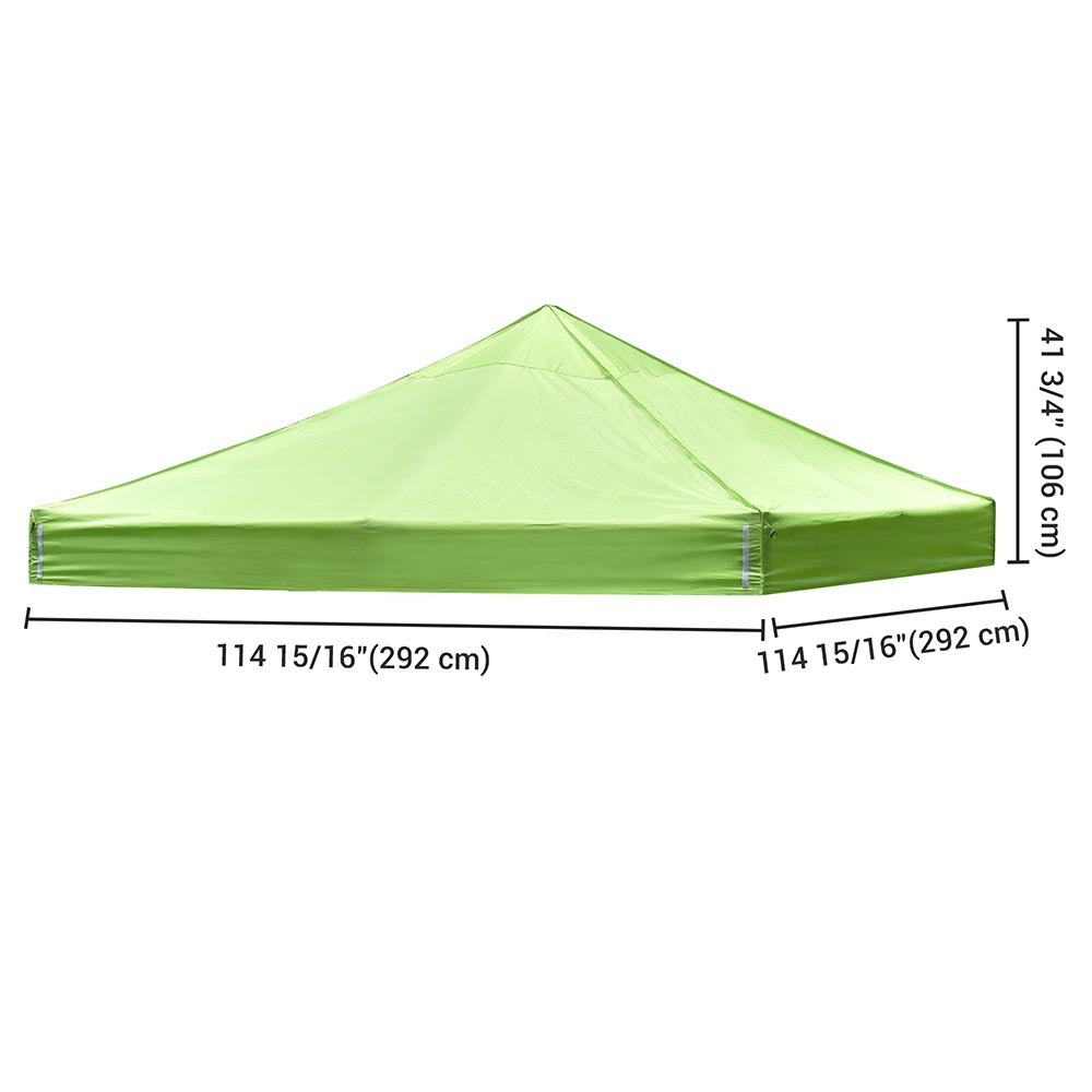 Yescom 10x10 Ez Pop Up Tent Canopy Top Replacement Cover (9.6'x9.6'), Green Glow Image