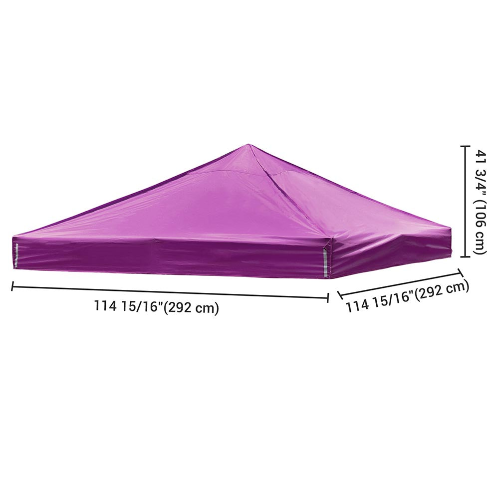 Yescom 10x10 Ez Pop Up Tent Canopy Top Replacement Cover (9.6'x9.6'), Vivid Viola Image