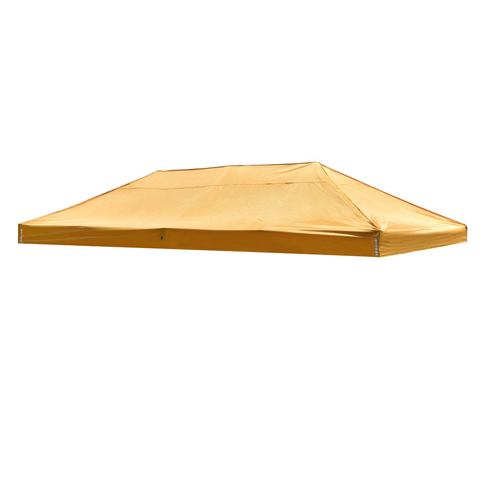 Yescom 10'x20' Ez Pop Up Tent Canopy Top Replacement (9.6'x19'), Mineral Yellow Image