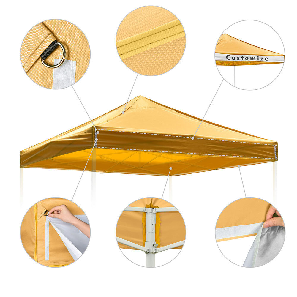 Yescom 10'x10' Ez Pop Up Tent Canopy Top Replacement Cover Image