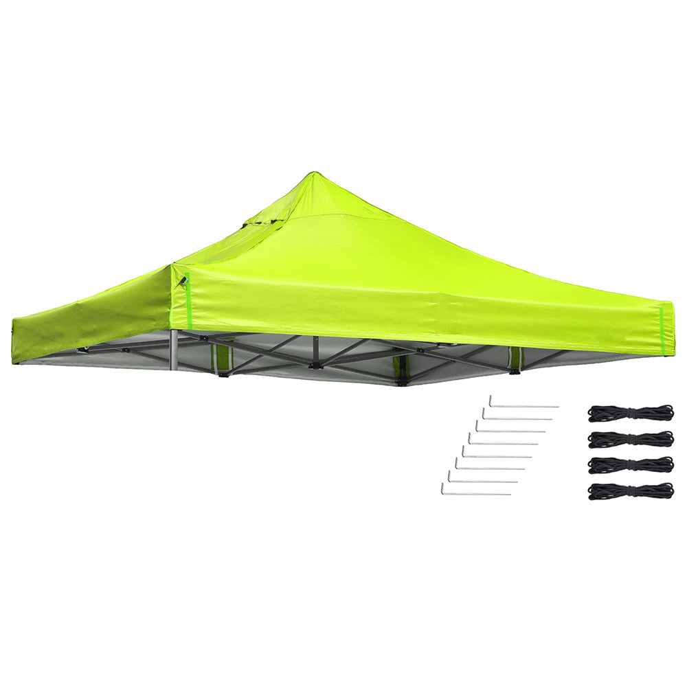 Yescom 10'x10' EZ Pop Up Canopy Replacement Air Vent (9.6'x9.6'), Green Glow Image
