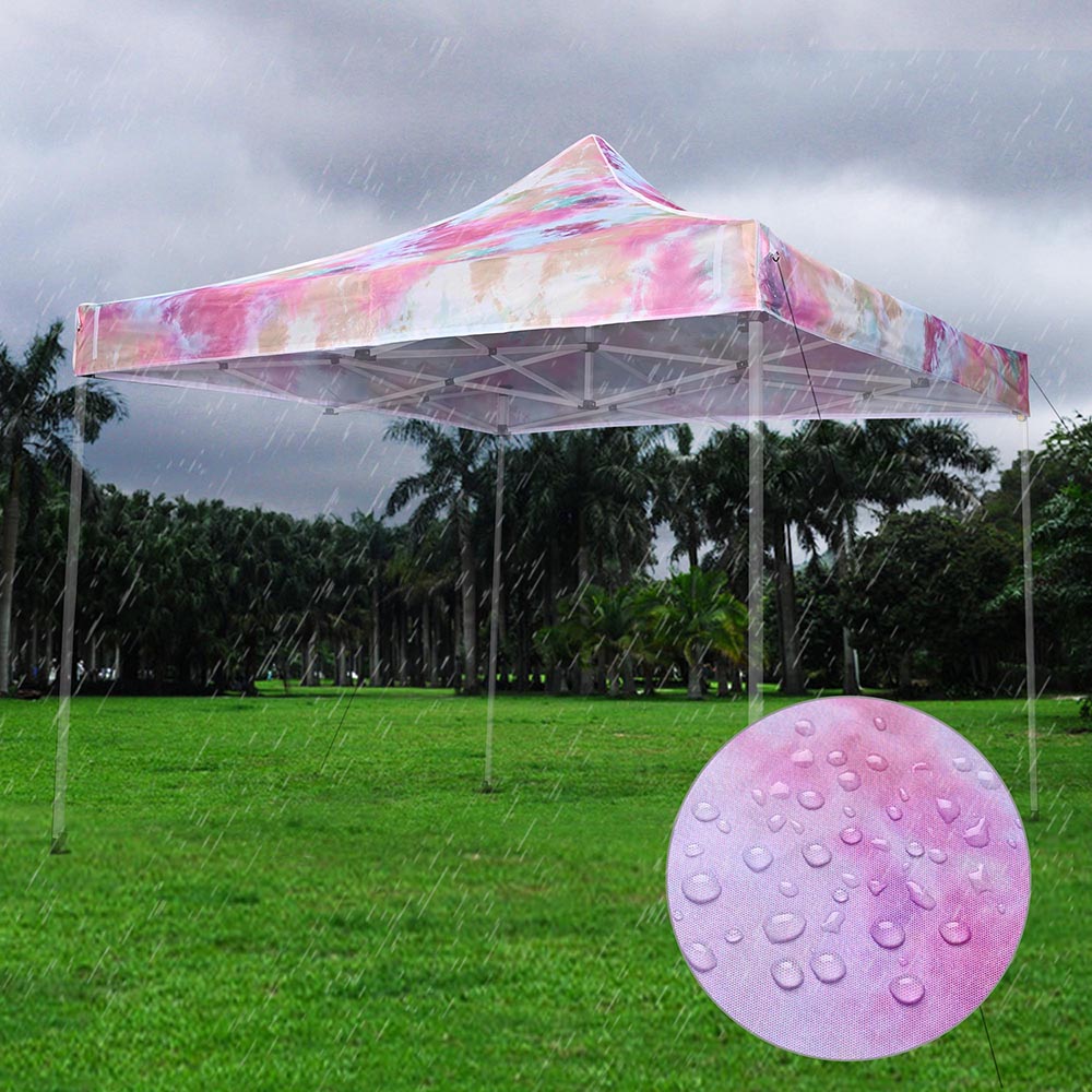 Yescom 10x10 Replacement Canopy Tie-dyed Pink (9.6'x9.6')