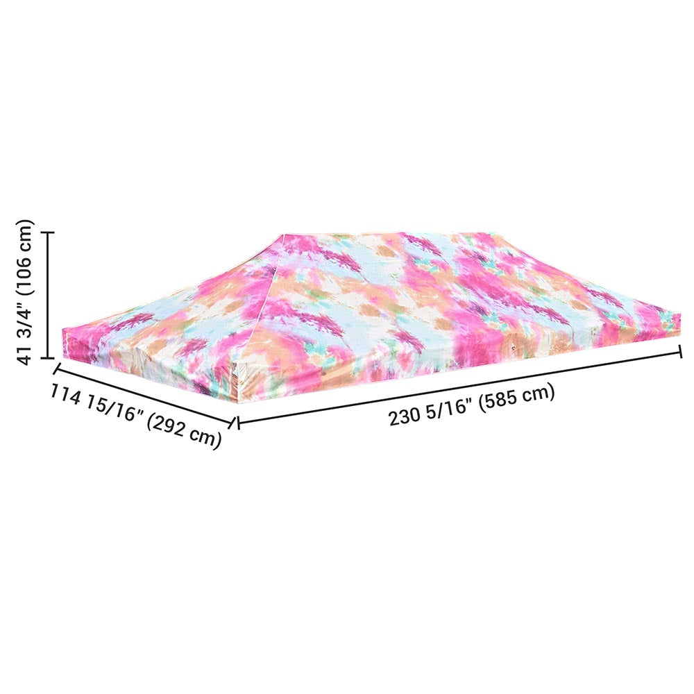 Yescom 10x20 Replacement Canopy Tie-dyed Pink