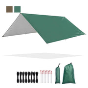 Yescom Camping Tarp Rain Shelter 10x10ft UV50+ PU3,000mm Image