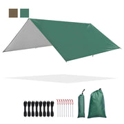 tarp rain cover Yescom Camping Tarp Rain Shelter 10x10ft UV50+ PU3,000mm