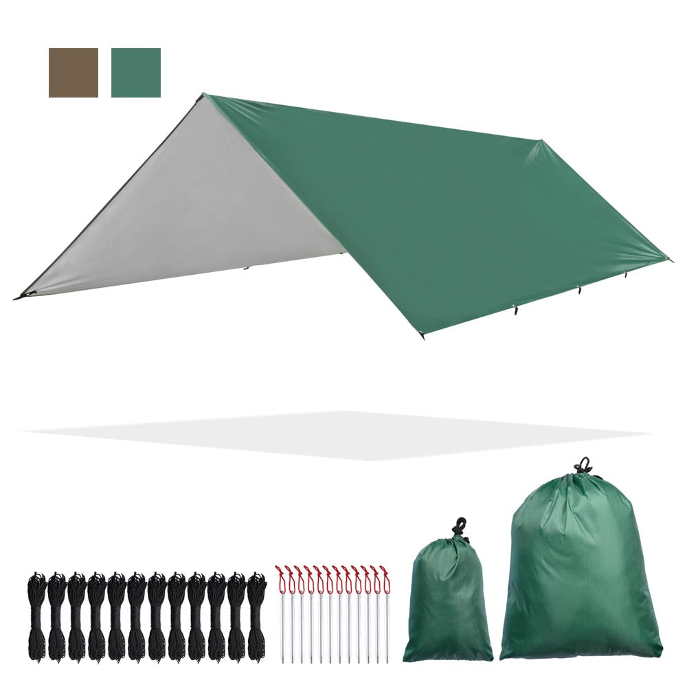 Yescom Camping Tarp Tent Footprint Shelter 10x13ft UV50+ PU3,000mm Image
