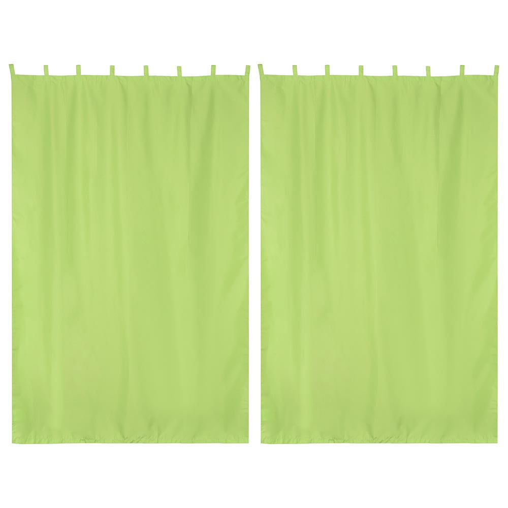 Yescom 2-Pcs Outdoor Tab Top Curtain Panel, 54Wx84L, Green Glow Image