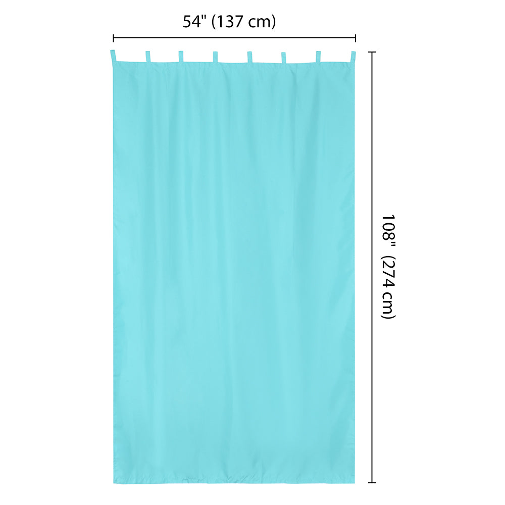 Yescom 2-Pcs Outdoor Tab Top Curtain Panel, 54Wx108L