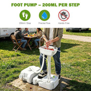 Yescom 4.5Gal Foot Pump Hand Washing Station 6.3Gal Waste Water Tank Image