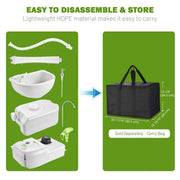 Yescom 4.5Gal Foot Pump Hand Washing Station 6.3Gal Waste Water Tank Image