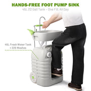 Yescom 12Gal Portable Hand-Wash Station Sink Faucet w/ Handle Image