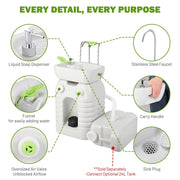Yescom 12Gal Portable Hand-Wash Station Sink Faucet w/ Handle Image