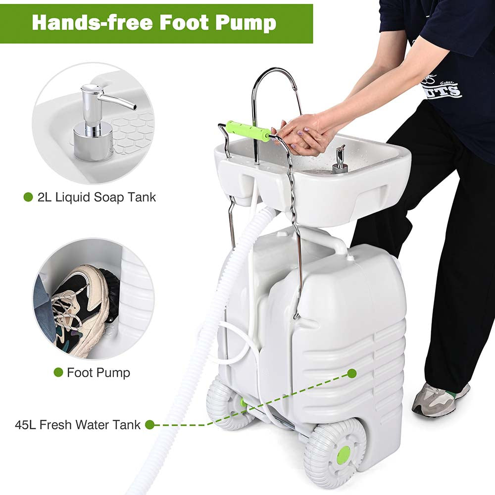 Yescom 12Gal Portable Hand-Wash Station Sink Faucet w/ Handle – yescomusa