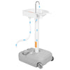 Yescom 5Gal Electric Hand Washing Station with Wheels & Handle