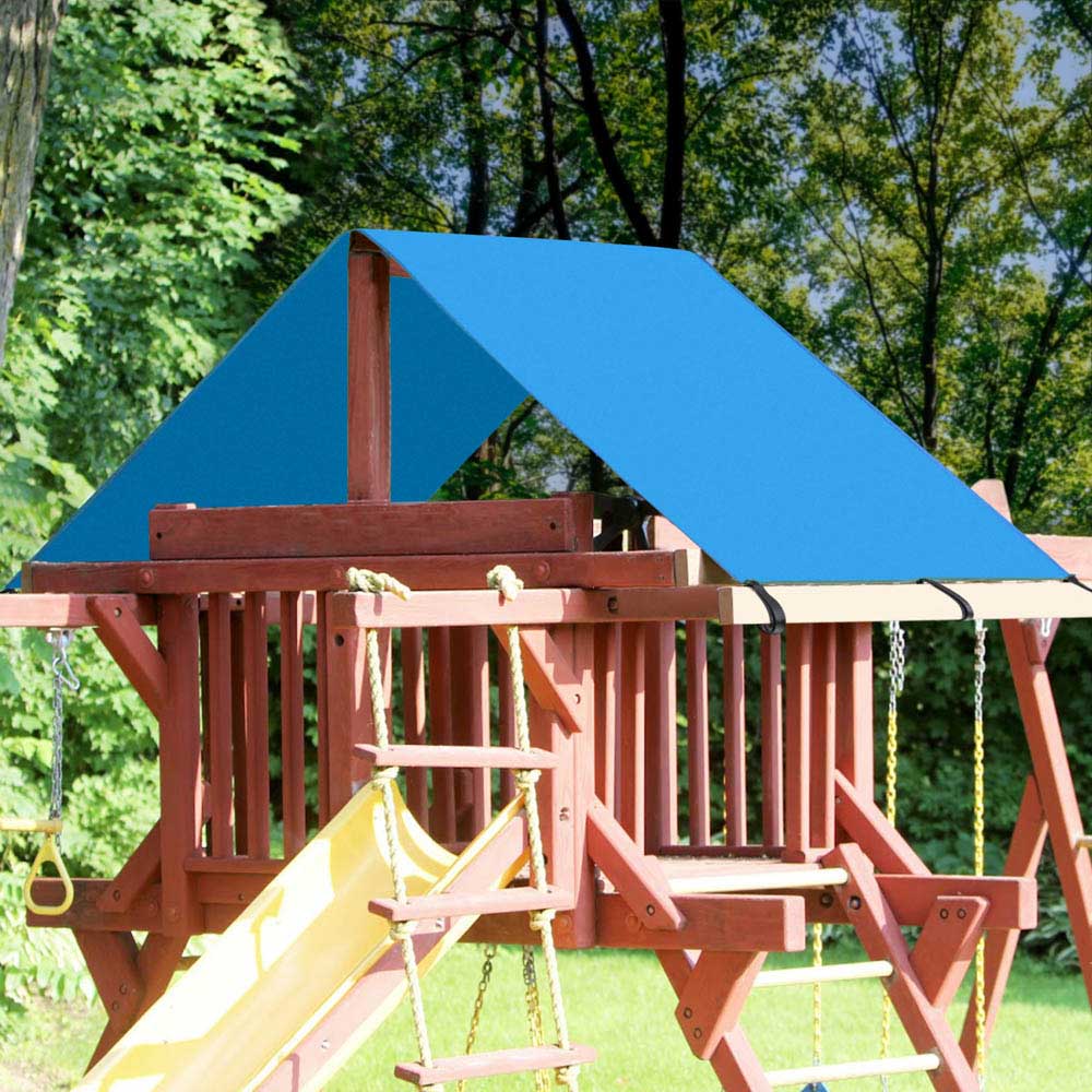 Yescom Swing Set Canopy Cover Top Outdoor Playsets 43"x90", Blue Image
