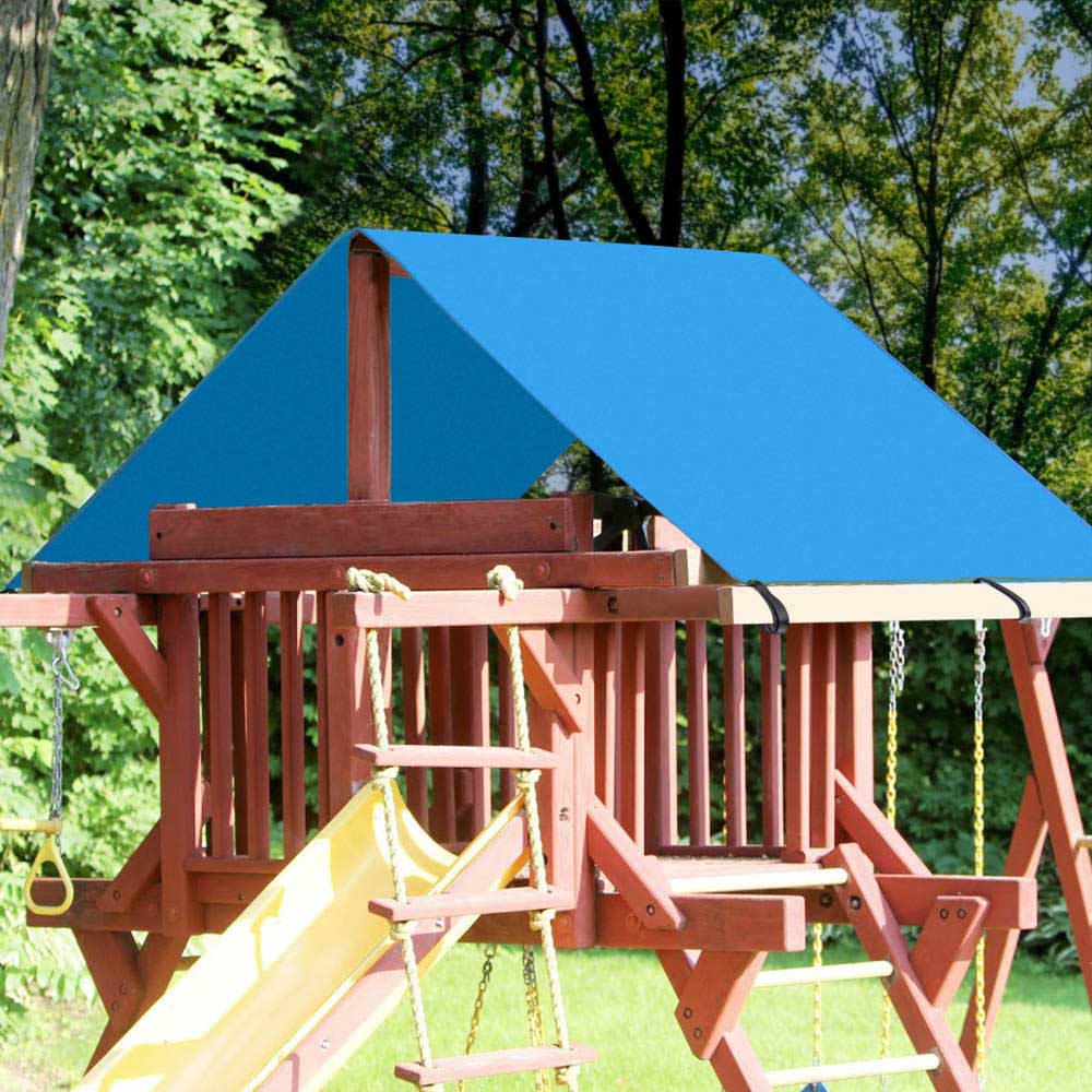 Yescom Swing Set Canopy Cover Top Outdoor Playsets 52"x90", Blue Image
